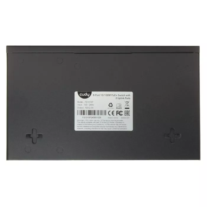 Cudy 10 Port Fast Ethernet 8 PoE 115W Switch | FS1010P