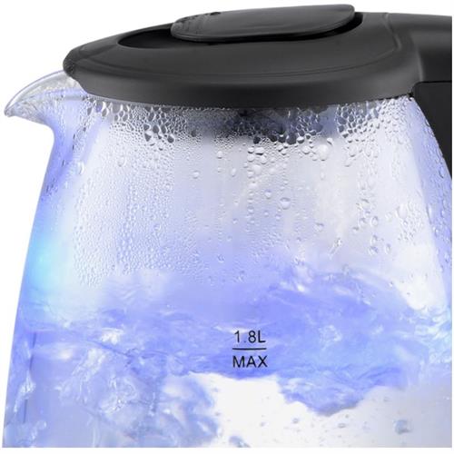 Mellerware Kettle 360 Degree Cordless Kettle Glass Black | 22300BK