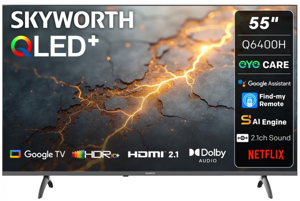 Skyworth 75 inch Q6600G Series QLED Google TV | 75Q6600G