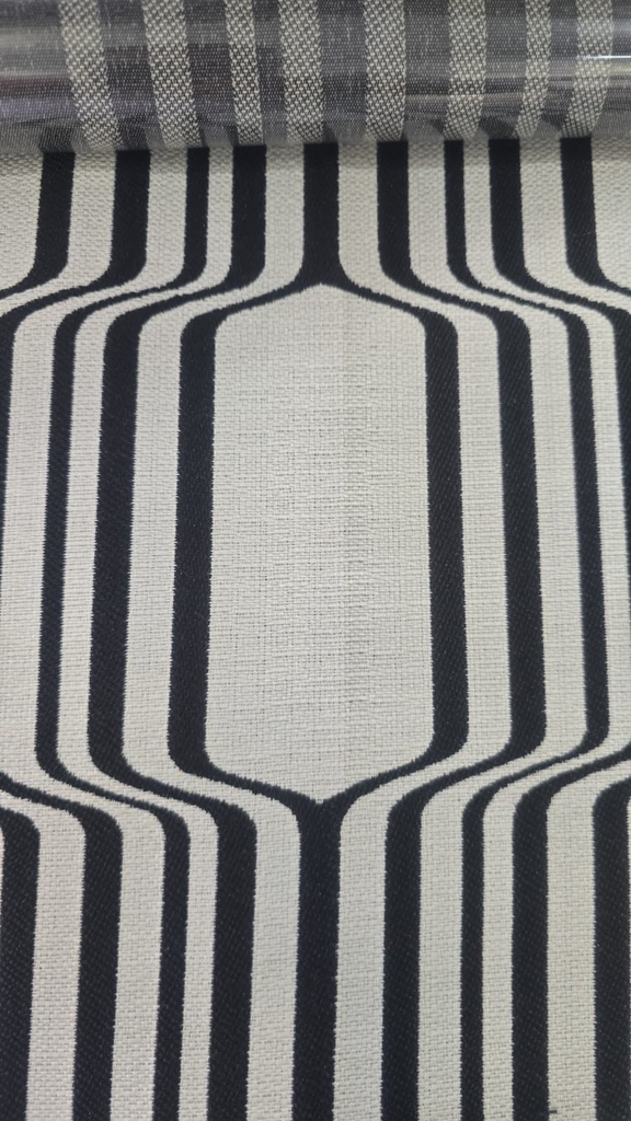 River Fabric Wigan Black Curtain Fabric 280cm