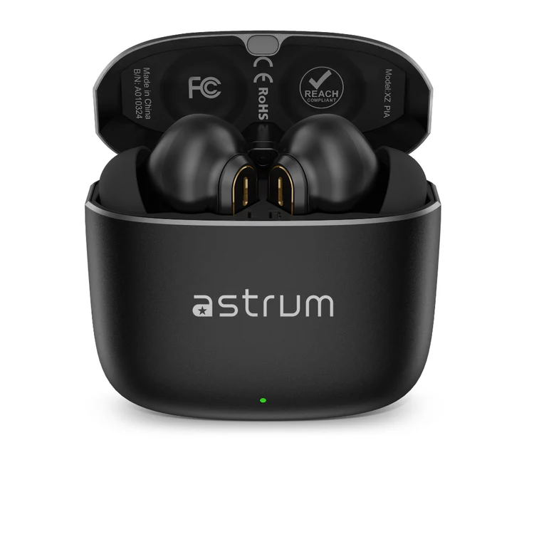 Astrum XZ PRO TWS Earbuds Hybrid ANC, AptX Adaptive, Bluetooth 5.3, Touch Control, IPX4 Water Resistant Black SKU: A10612-B