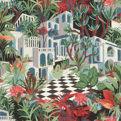Silkhouse Casa Mila - Villa D’Oro Wallpaper in Sangria