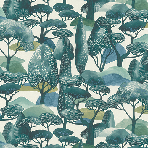 Silkhouse Jamboree Azure Wallpaper Casa Mila