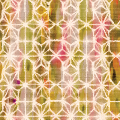 Silkhouse Borneo - Azhar Abstract Geometric Dual-Purpose Fabric in Carnival (280cm Wide)