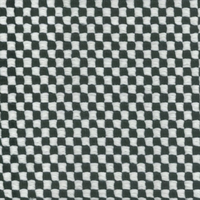 Caprice Outdoor Mambo Check Jacquard Upholstery Fabric in Caviar (146cm Wide)