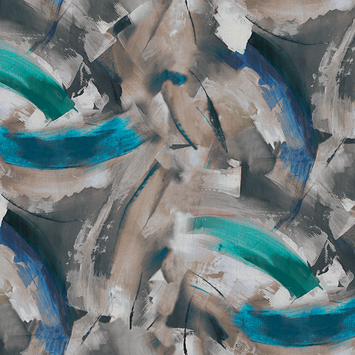 Copacabana Outdoor Atlantico Abstract Print Upholstery Fabric in Glacier (145cm Wide)