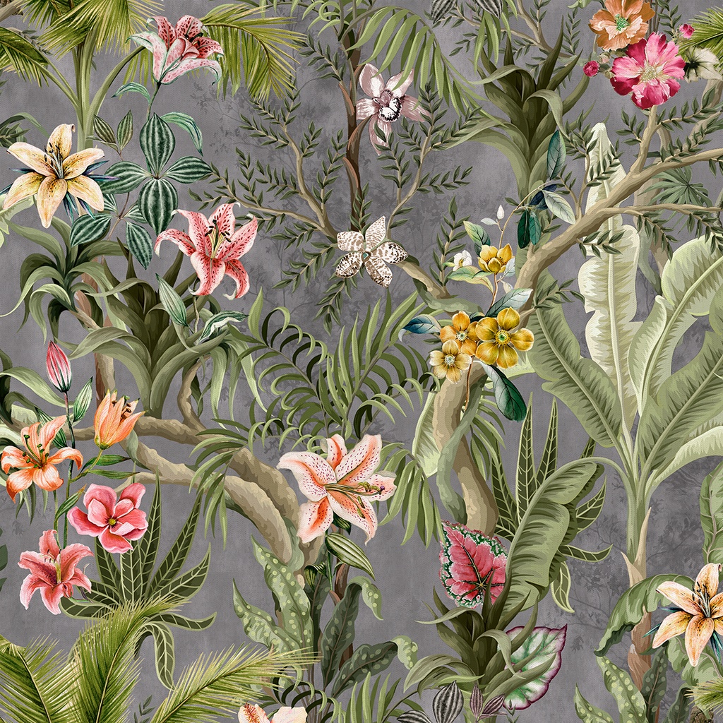 Velvet Fever Ecuador Fog Digitally Printed Velvet (140cm Wide)