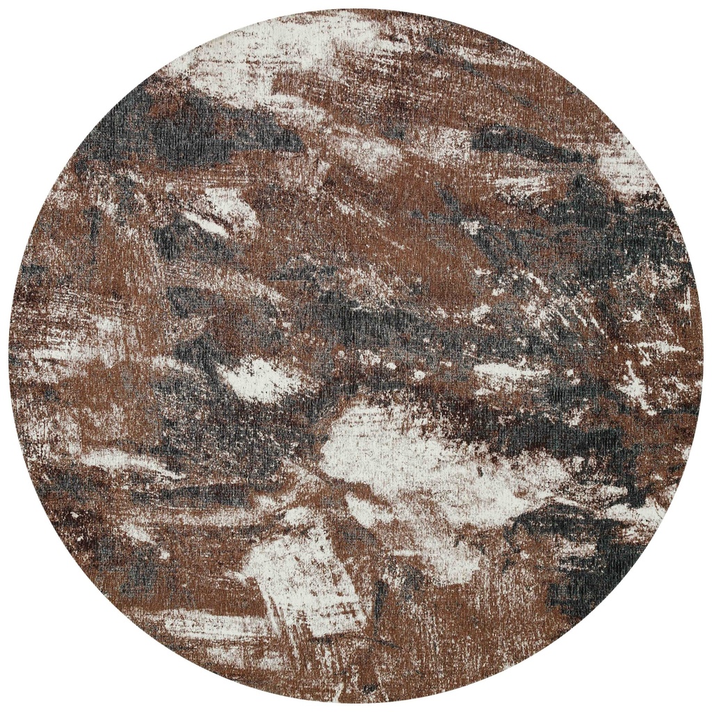 Silkhouse Stellar Sandstorm Rug 200 cm Round Abstract Low Pile