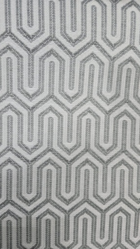 River Fabric Hemingway Natural Chevron-Interlock 100% Polyester Curtain Fabric – 280 cm Wide, 190 GSM