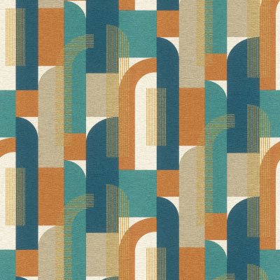 Silkhouse Casa Mila - Archi Medes Wallpaper in Tobacco