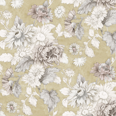 Silkhouse Firenze Sand Botanical Fabric 280cm
