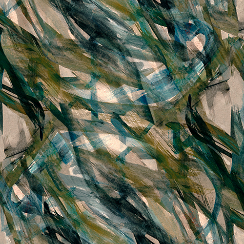 Copacabana Outdoor Tropik Abstract Print Upholstery Fabric in Jungle (145cm Wide)