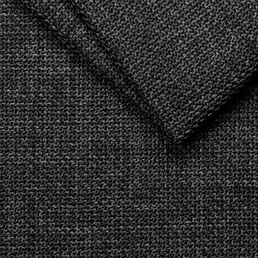 Studio Fjord Graphite Textured Plain Upholstery Fabric (145cm Wide)