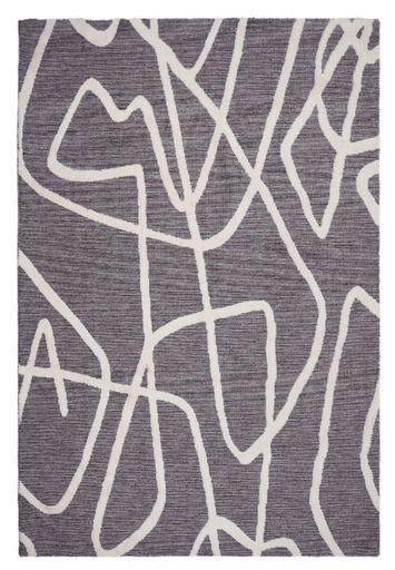 Silkhouse Sketchy Slate Rug 195×295 cm Abstract Low Pile
